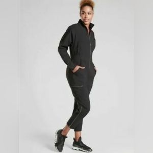 Athleta Lenox black long sleeve jumpsuit